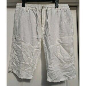 Projek Raw Mens White Cargo Short Sz XL